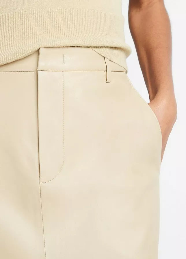LEATHER TROUSER FRONT SKIRT
