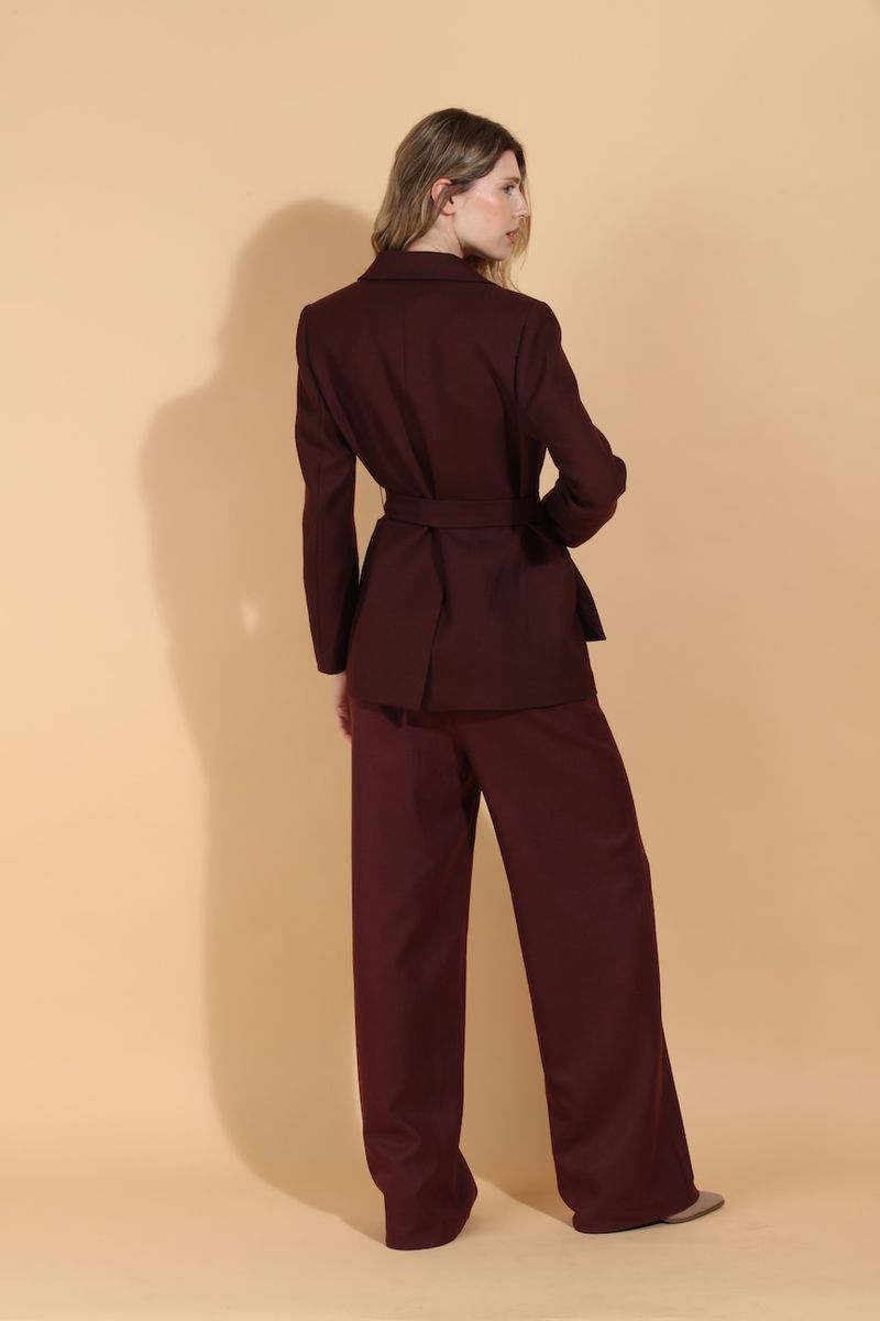BELTED SHORT COAT PATCH POCKET