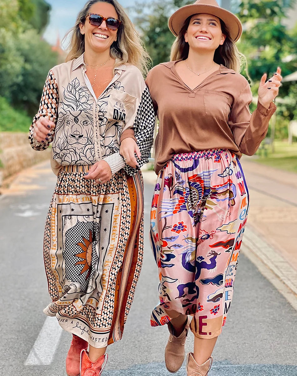 ROSALEE PRINTED SKIRT