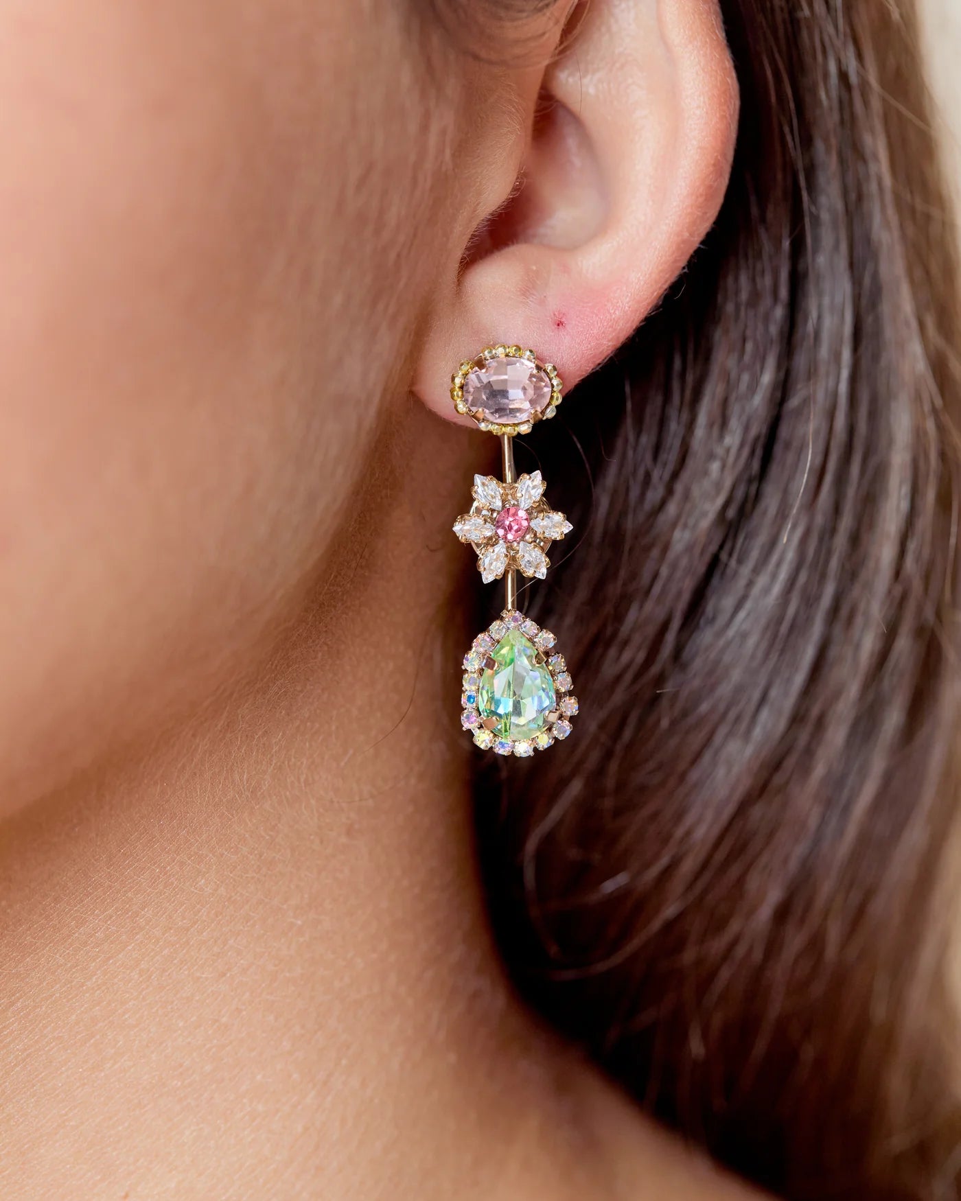 LOUISE 3 DROP EARRING