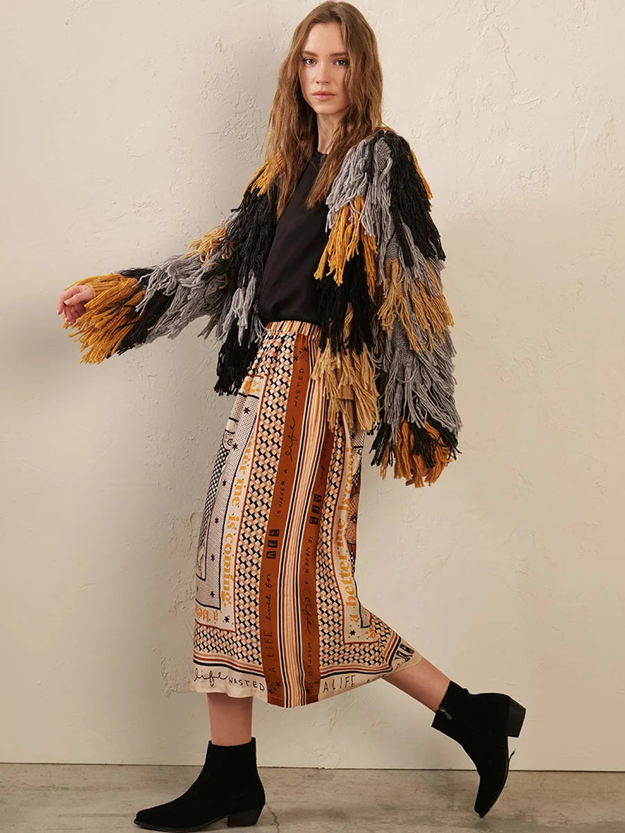 ROSALEE PRINTED SKIRT