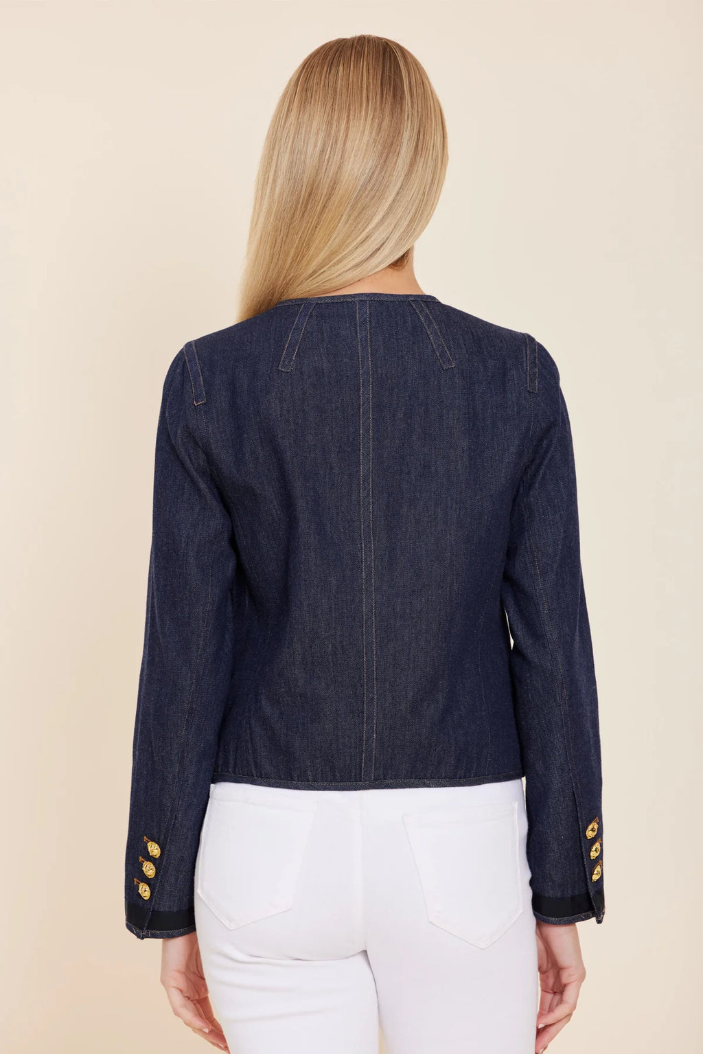 BOW DENIM JACKET