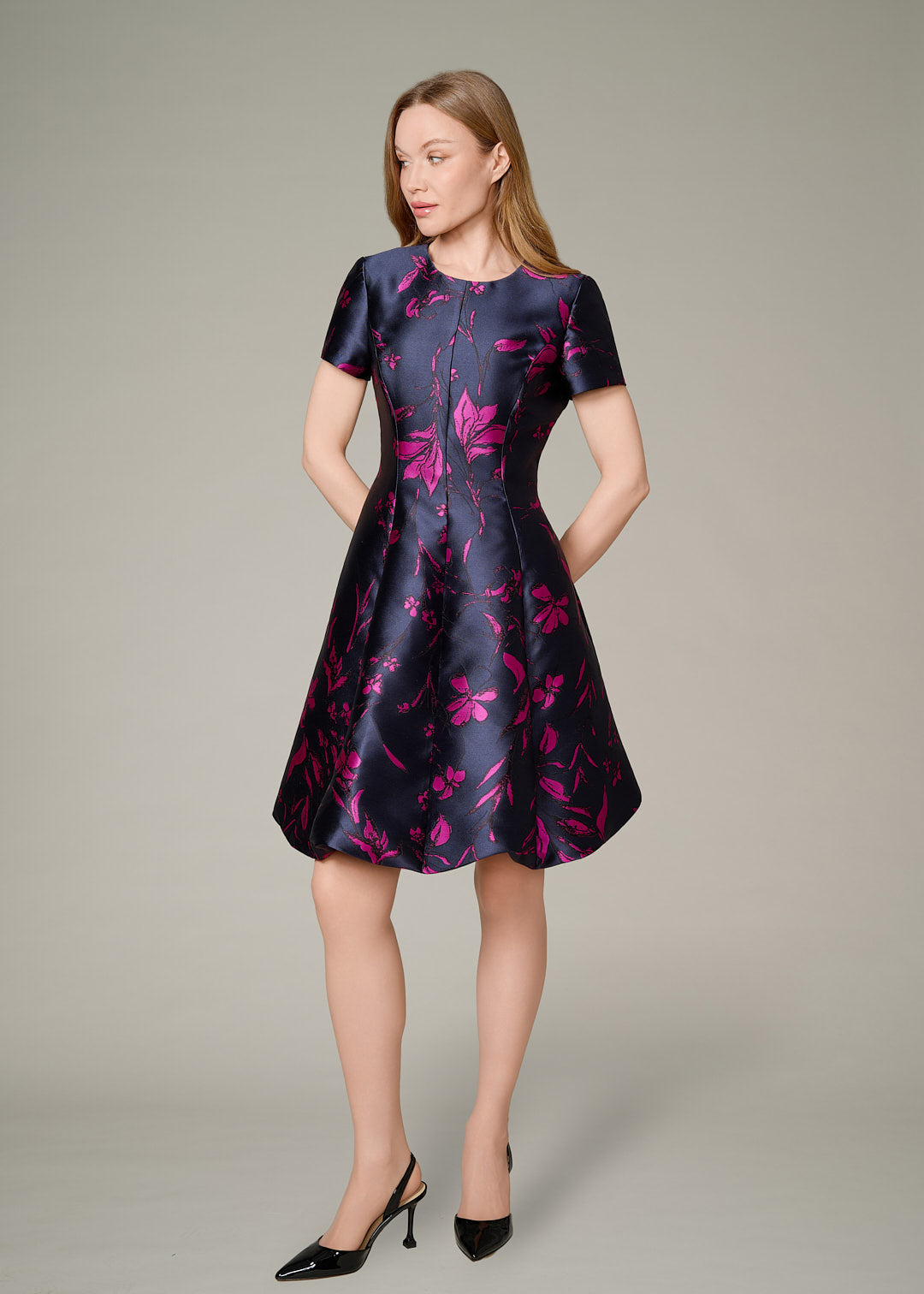 NAVY/ PINK DRESS