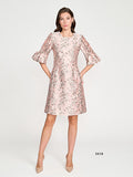 PETAL PINK FLORAL COCKTAIL DRESS