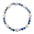 CHALCEDONY PEARL NECKLACE 18'