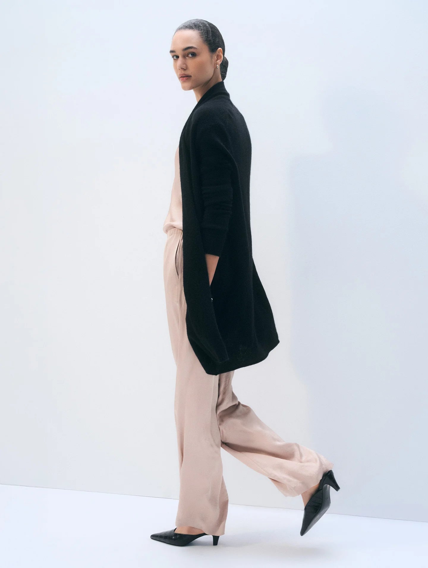 CASHMERE TRAPEZE CARDIGAN