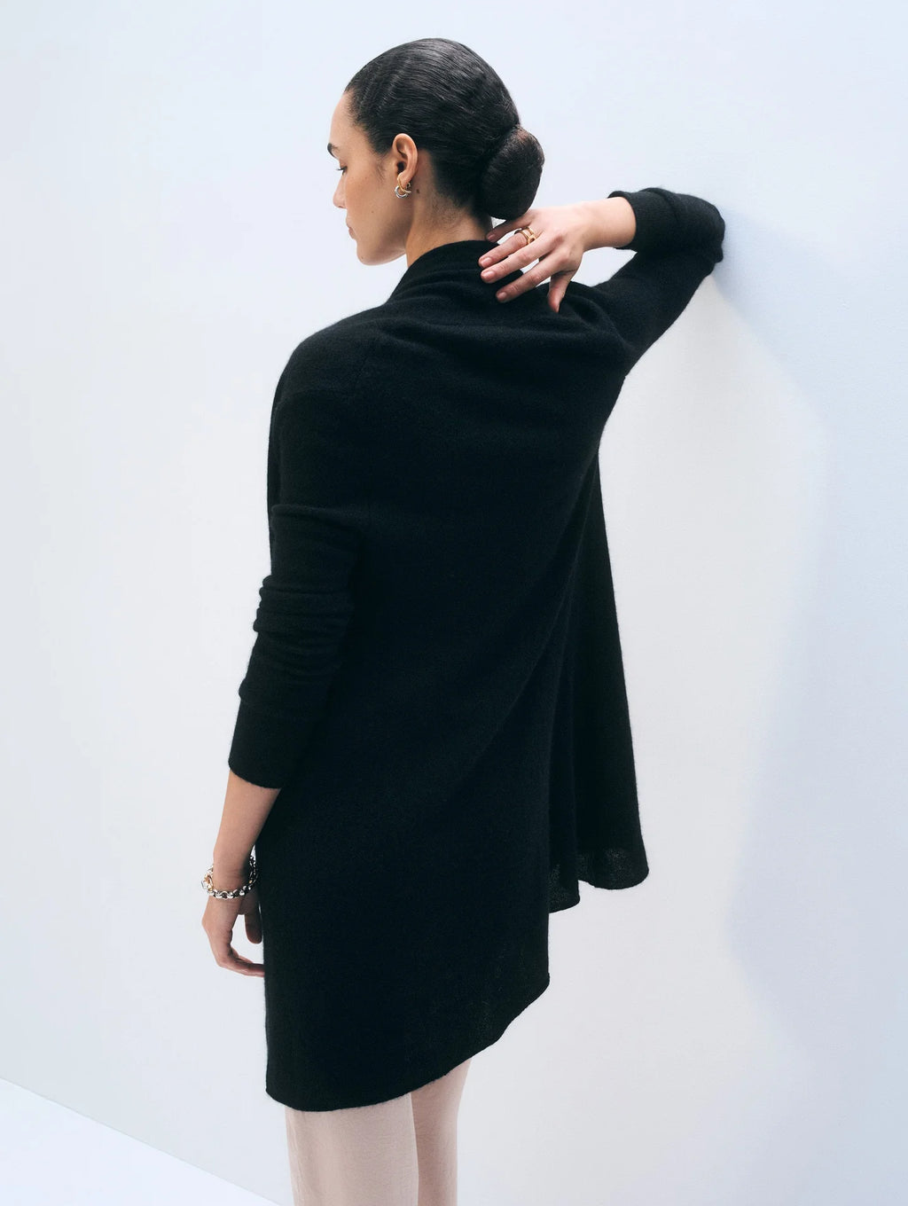 CASHMERE TRAPEZE CARDIGAN