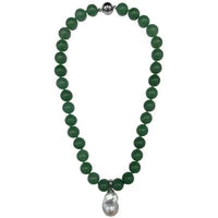JADE QUARTZ PEARL DROP