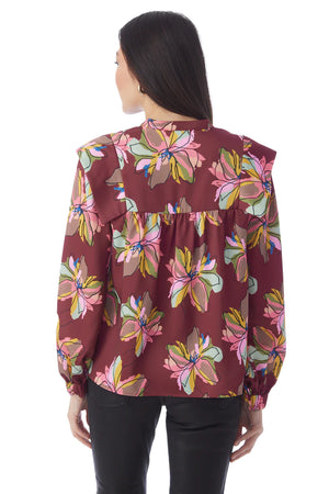 GAINES GALLERY FLORAL TOP