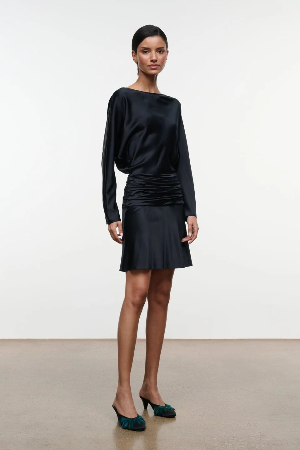 FREDA SILK MINI DRESS