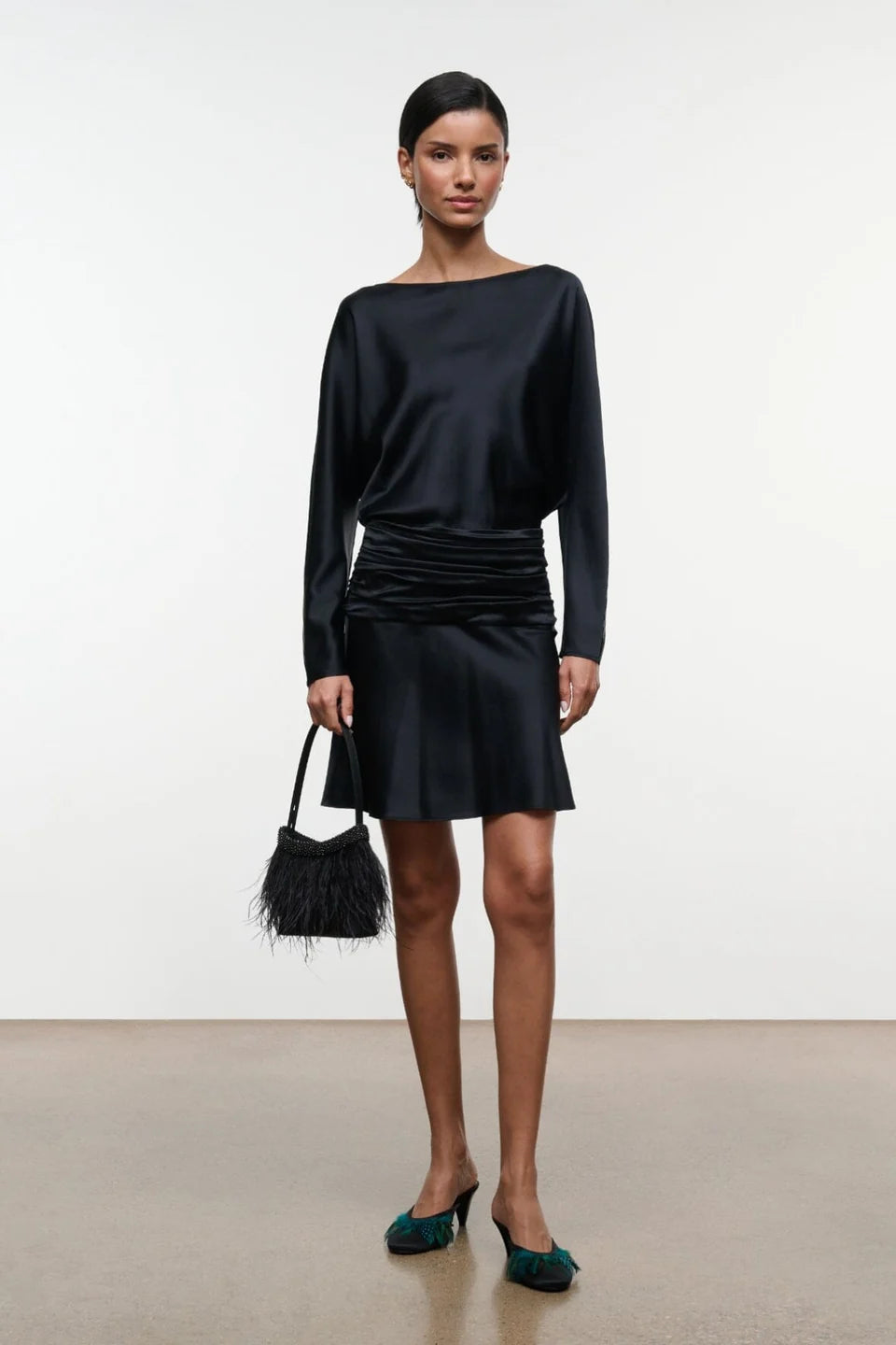 FREDA SILK MINI DRESS
