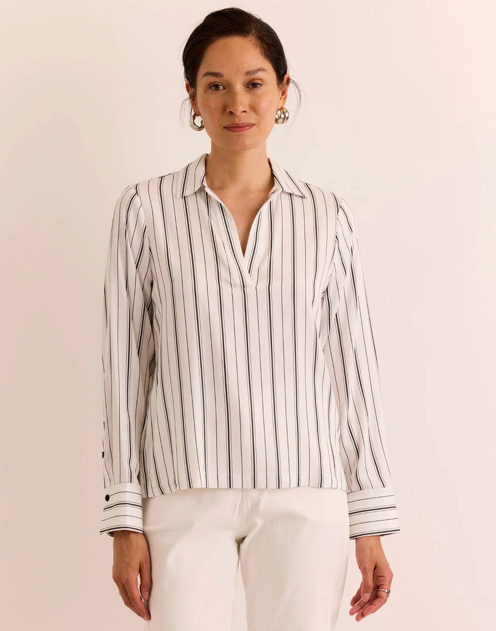 MONA LONG SLEEVE STRIPE TOP