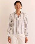 MONA LONG SLEEVE STRIPE TOP