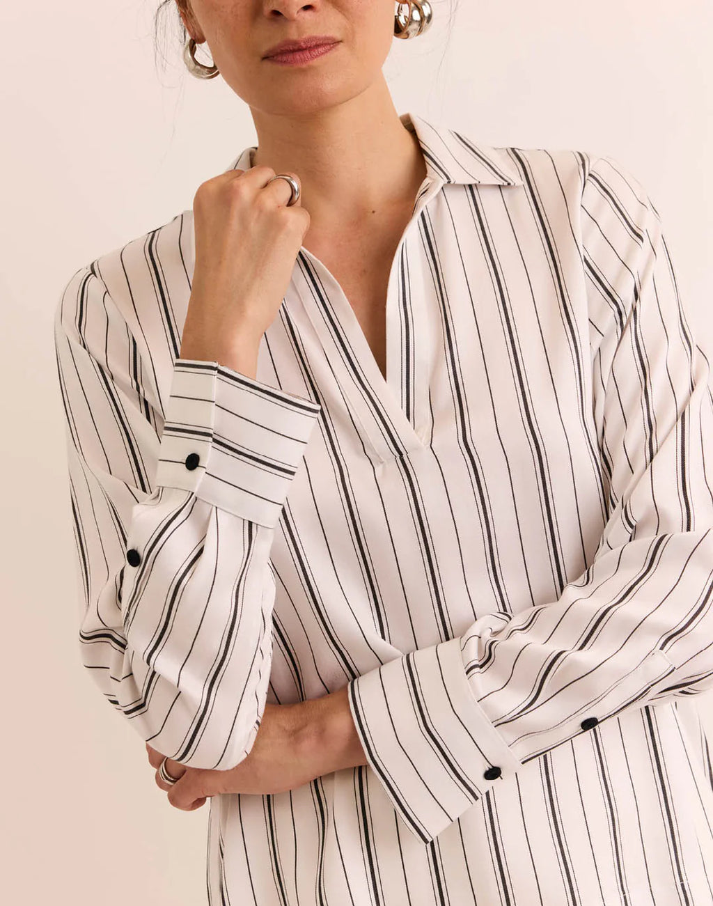MONA LONG SLEEVE STRIPE TOP