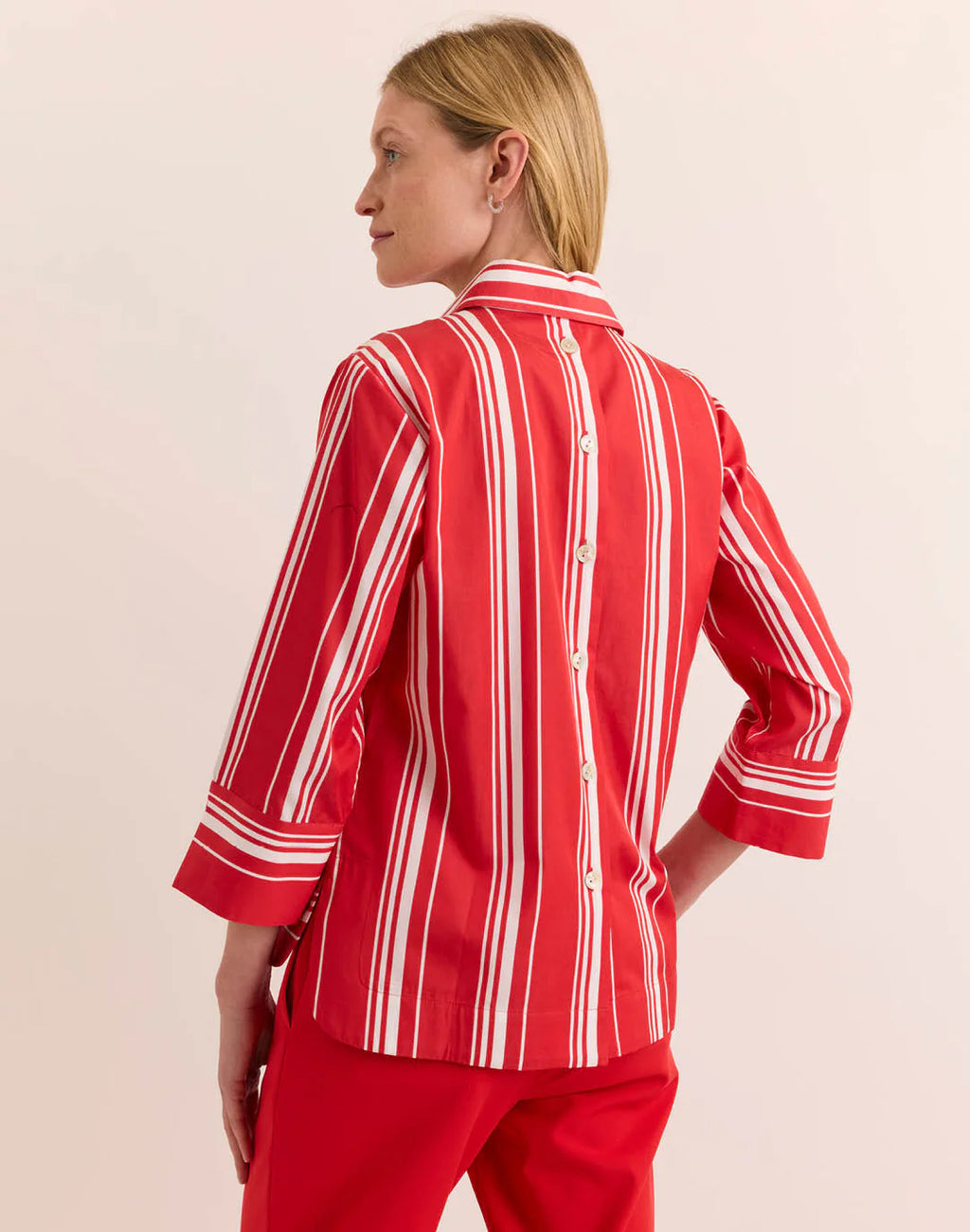 AILEEN 3/4 SLEEVE STRIPE TOP