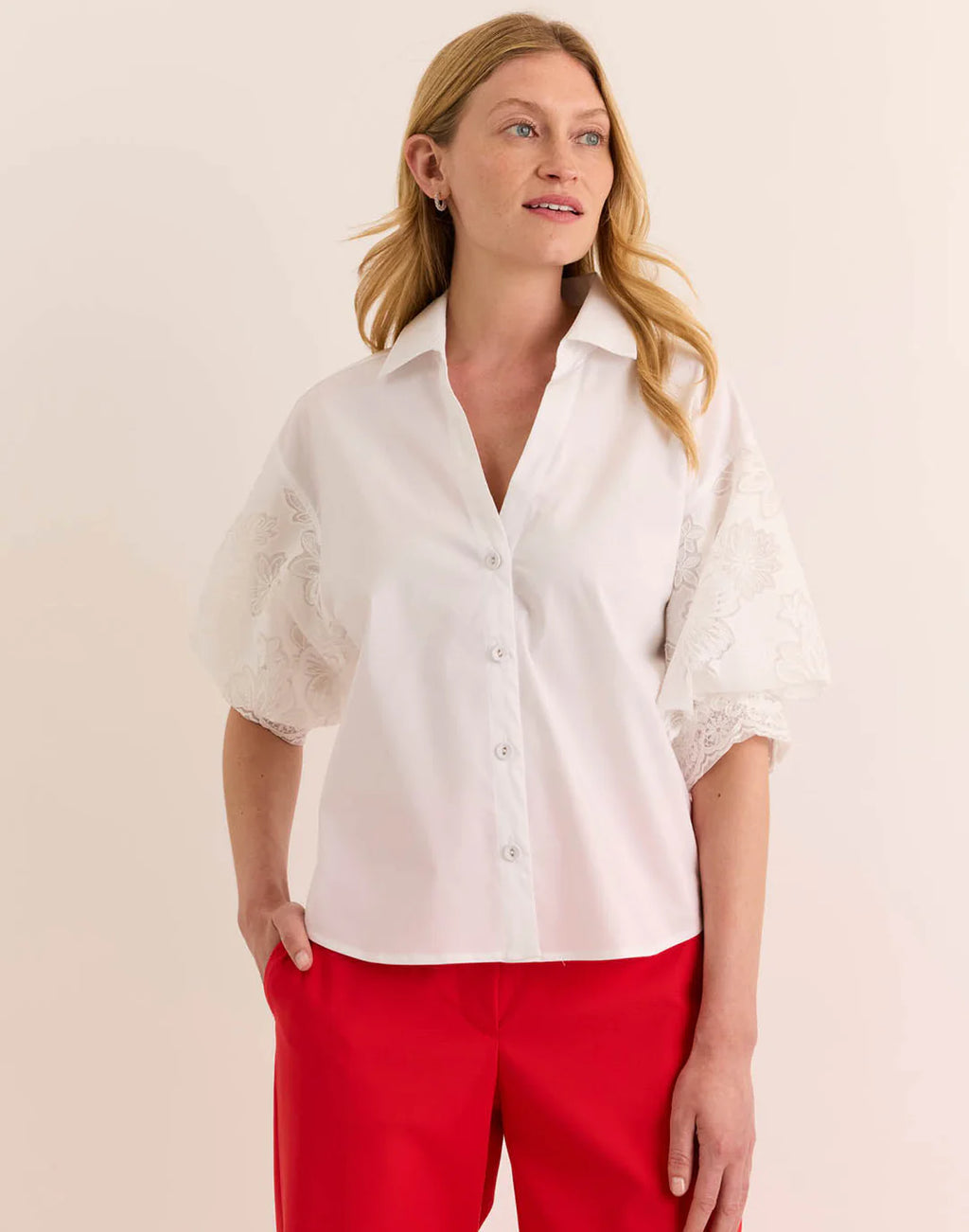 LILIAN ELBOW SLEEVE SHIRT