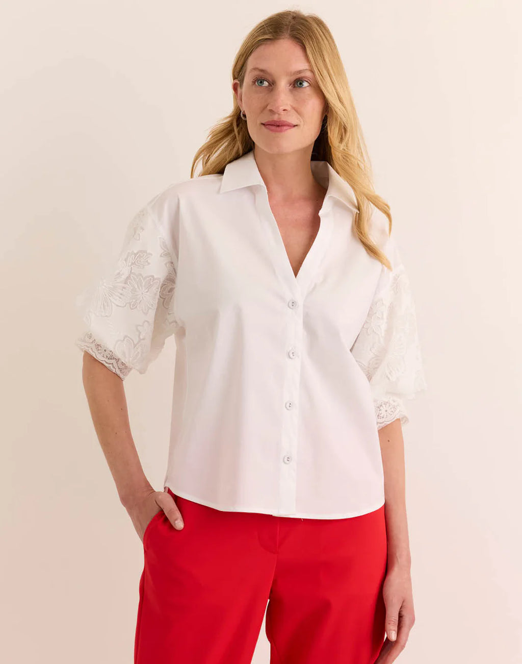 LILIAN ELBOW SLEEVE SHIRT