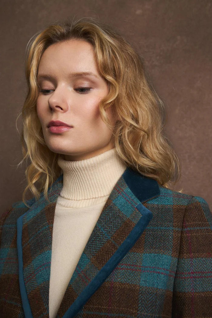 PLAID BLAZER