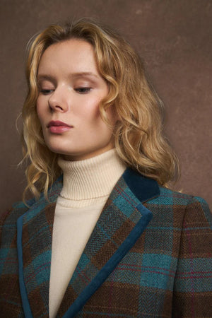 PLAID BLAZER