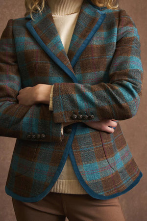 PLAID BLAZER