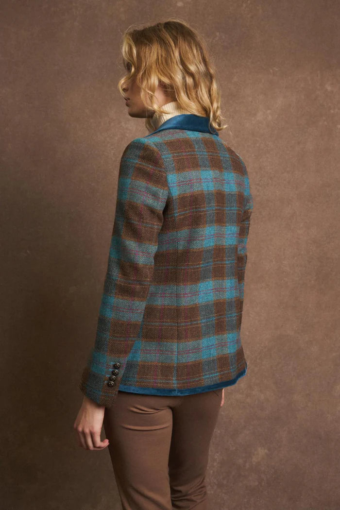 PLAID BLAZER