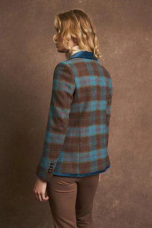 PLAID BLAZER