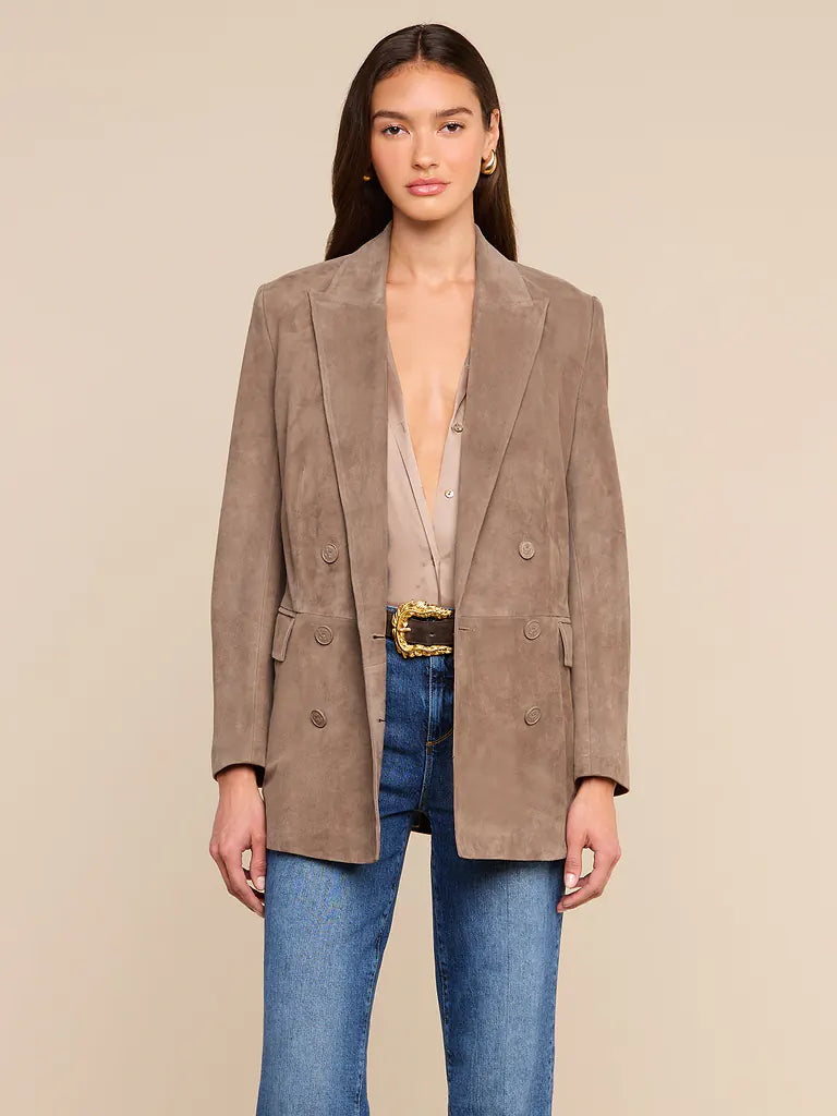 AIMEE OVERSIZED SUEDE BLAZER