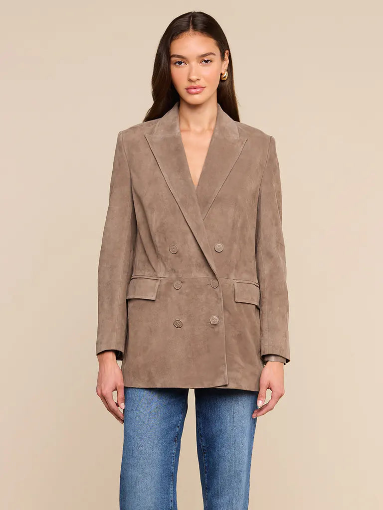 AIMEE OVERSIZED SUEDE BLAZER