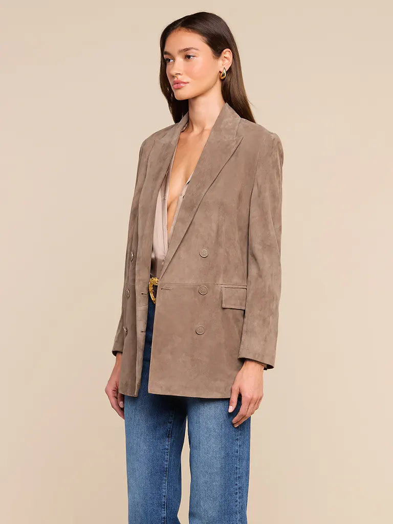 AIMEE OVERSIZED SUEDE BLAZER