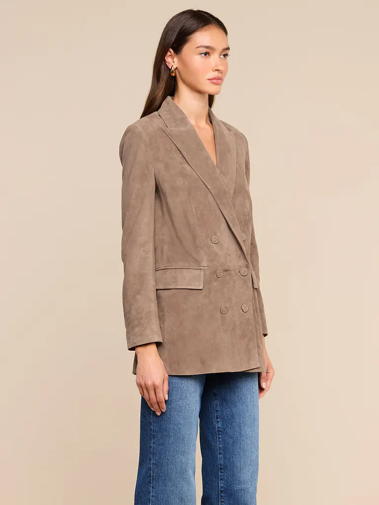 AIMEE OVERSIZED SUEDE BLAZER