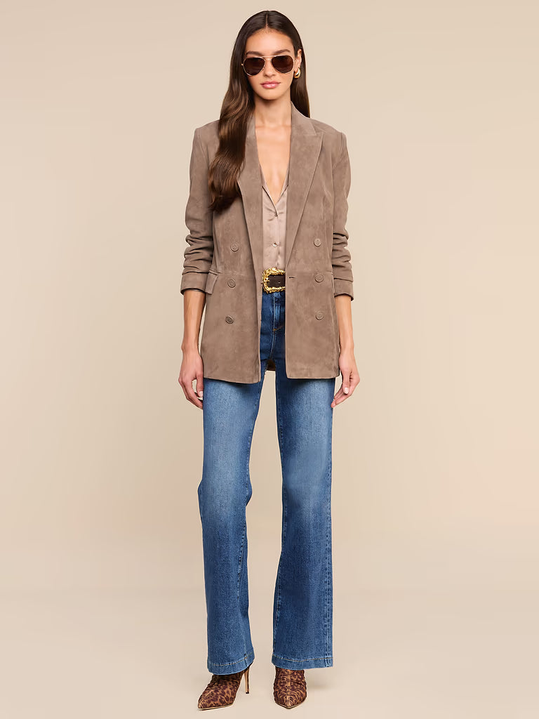 AIMEE OVERSIZED SUEDE BLAZER