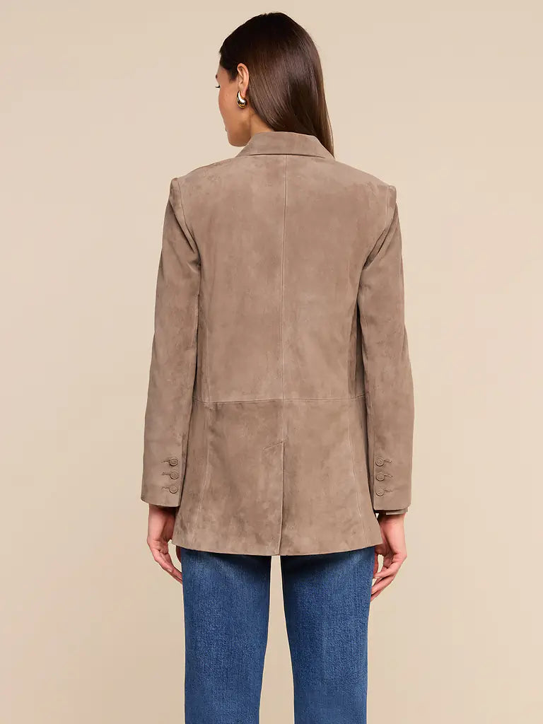 AIMEE OVERSIZED SUEDE BLAZER