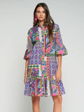 TROPICAL PRINT DRESS