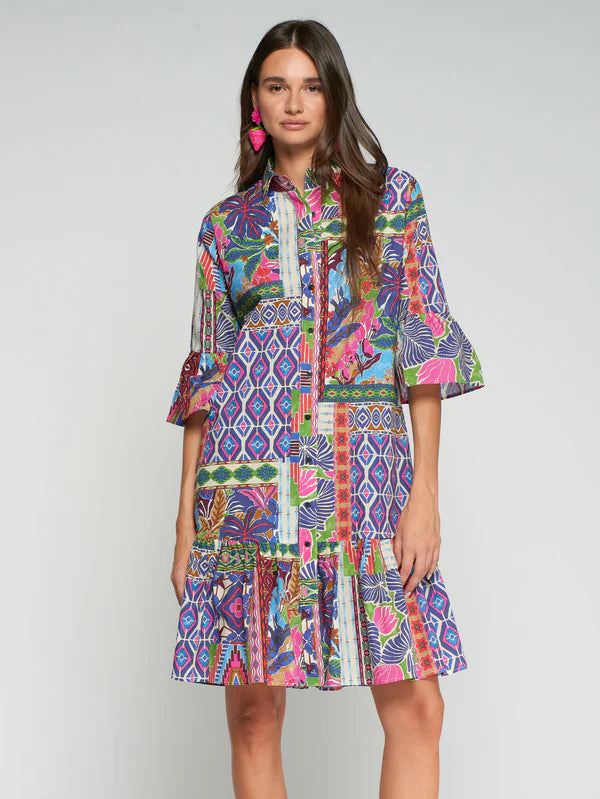 TROPICAL PRINT DRESS