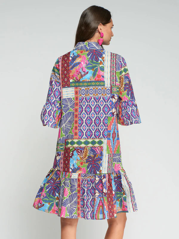 TROPICAL PRINT DRESS