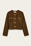 MELLA CROPPED SUEDE JACKET