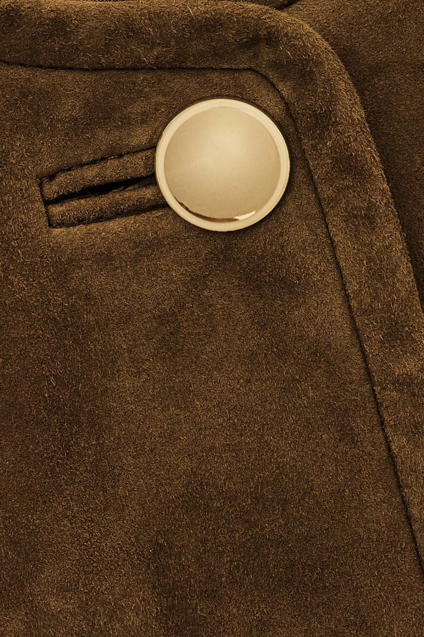 MELLA CROPPED SUEDE JACKET