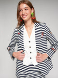 STRIPED SAILOR JACKET WITH ILLUSTRATIONS