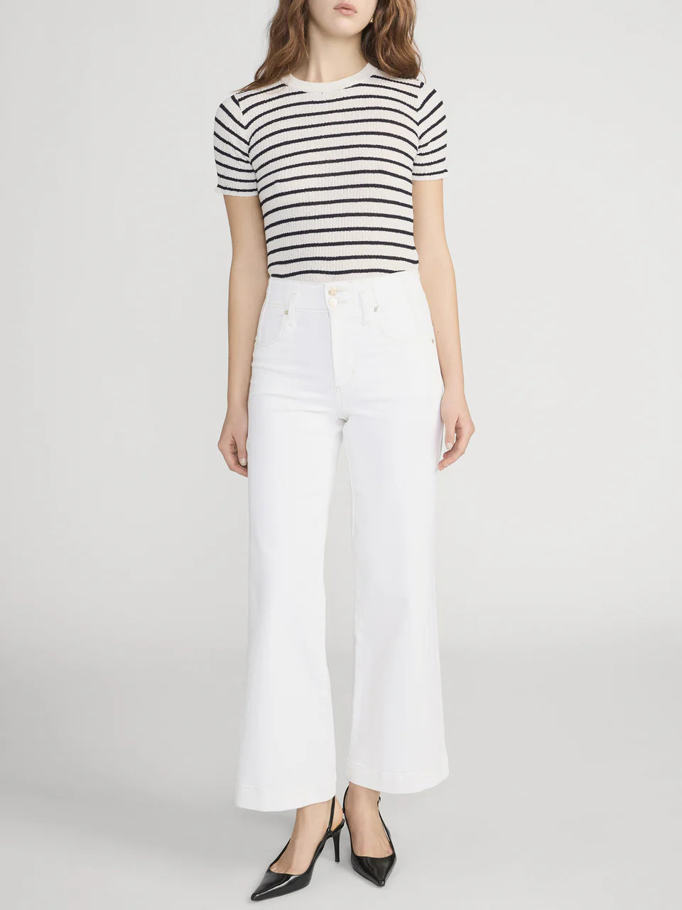 THE SEAMED WIDE TROUSER CROP