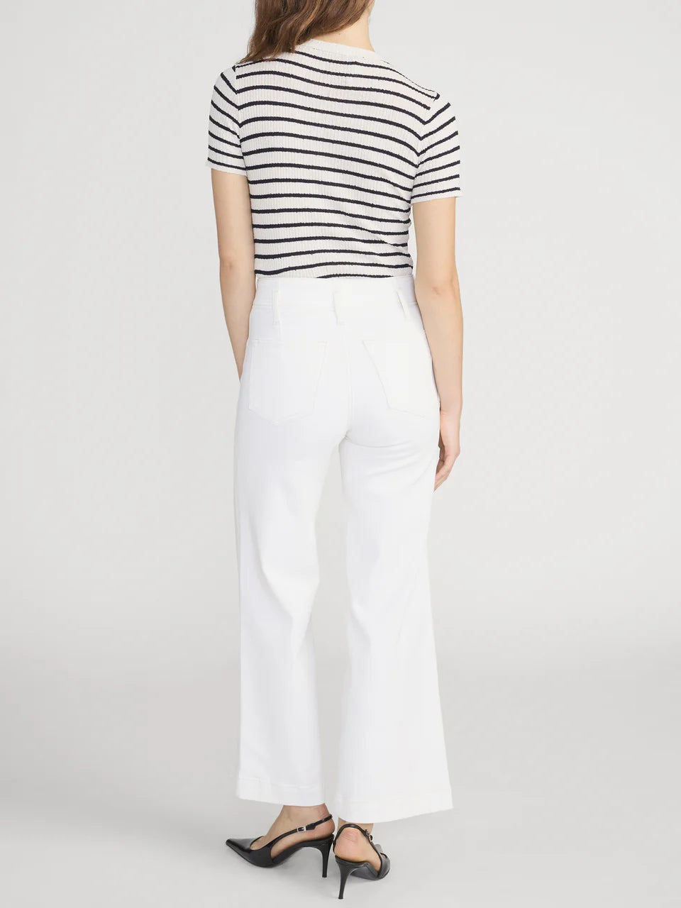THE SEAMED WIDE TROUSER CROP