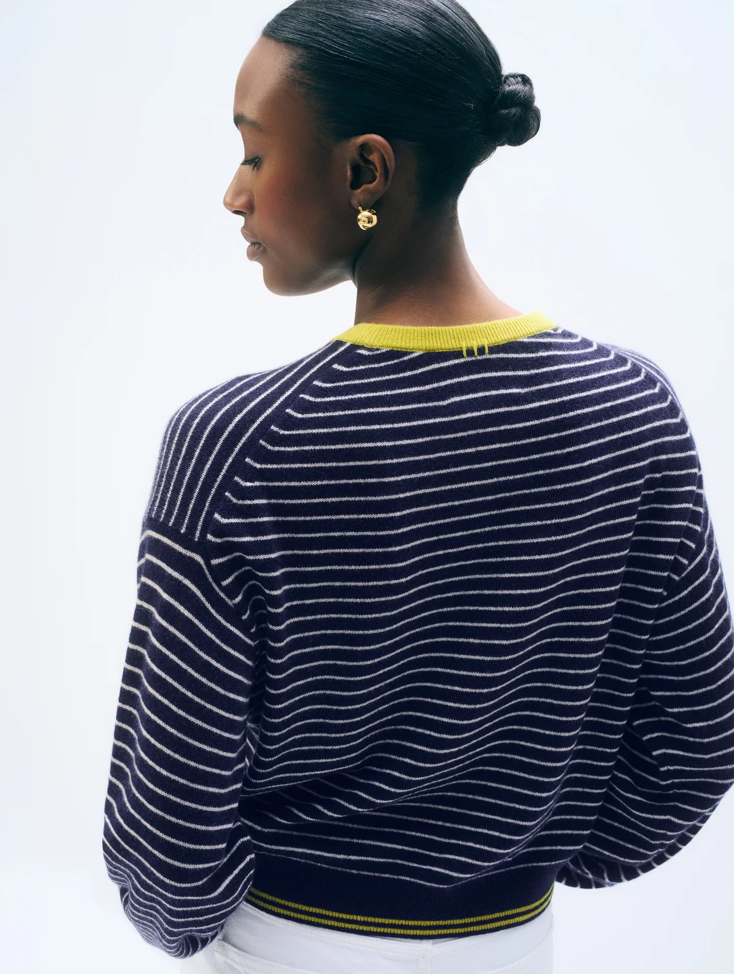 CASHMERE STRIPED CREWNECK