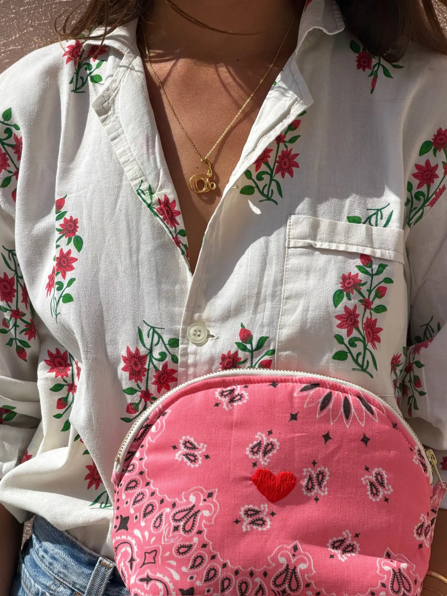 MINI TOILETRY BAG- HEART