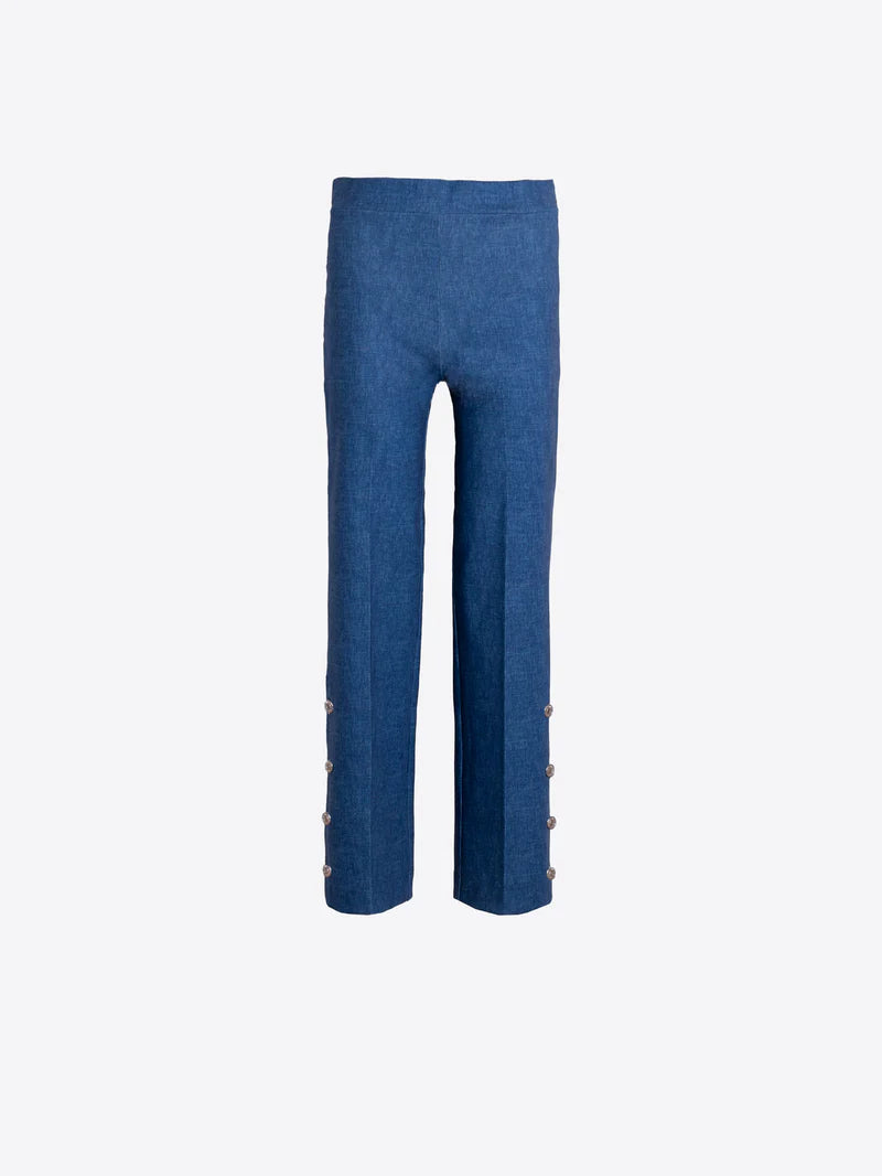 BLUE TROUSERS WITH BUTTONS