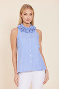 BLUE/WHITE TOP