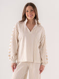 PAJAMA PANT SET SAND STRIPE