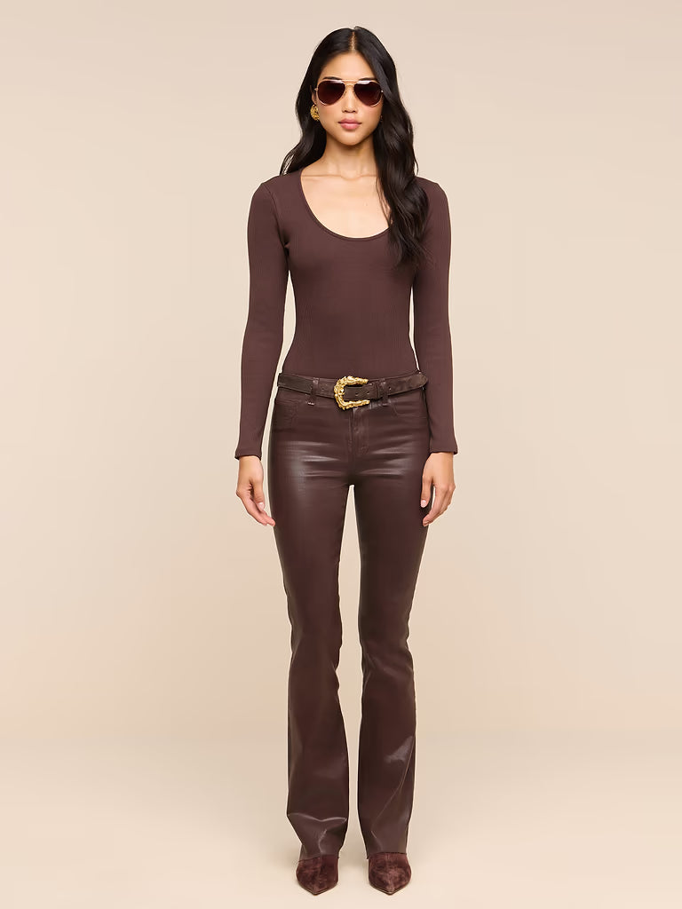 RUTH COATED STRAIGHT-LEG JEAN