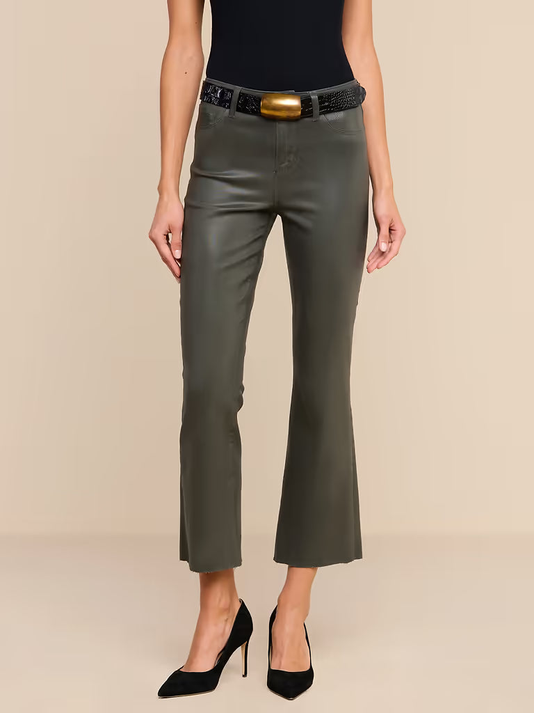 KENDRA COATED CROPPED FLARE JEAN