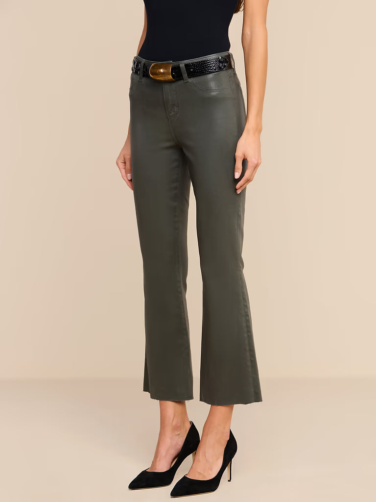 KENDRA COATED CROPPED FLARE JEAN