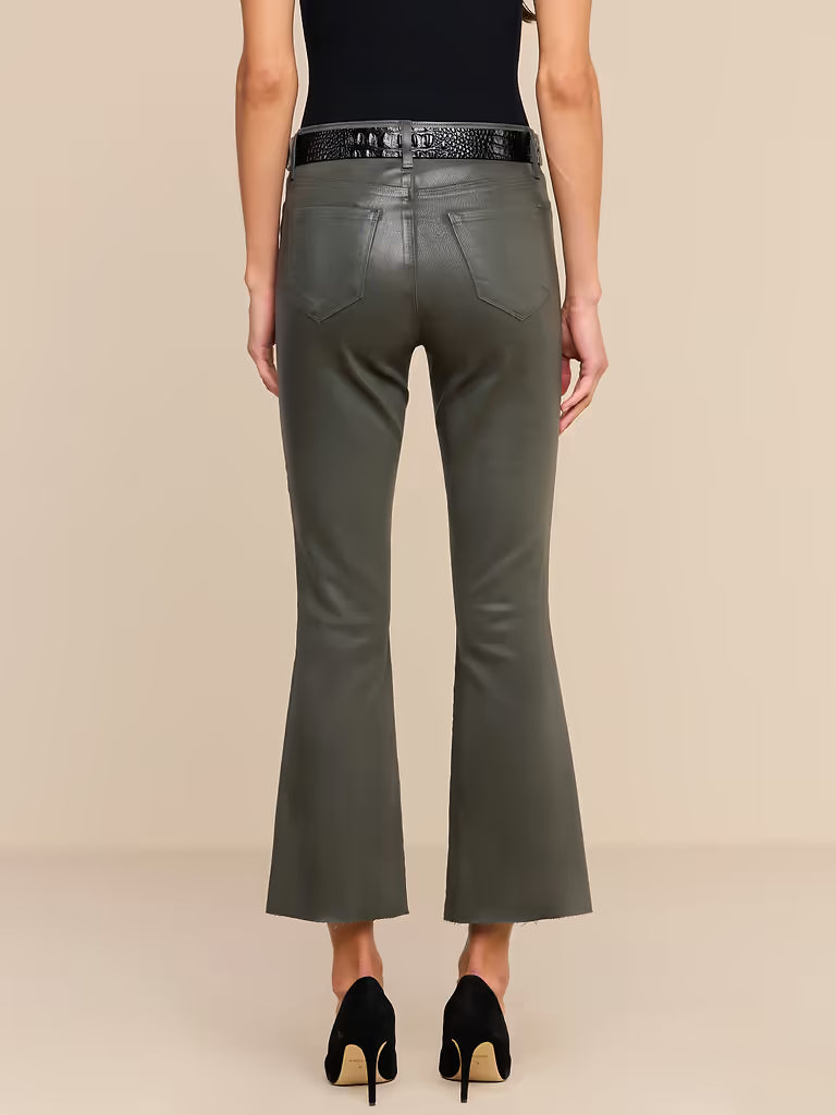 KENDRA COATED CROPPED FLARE JEAN