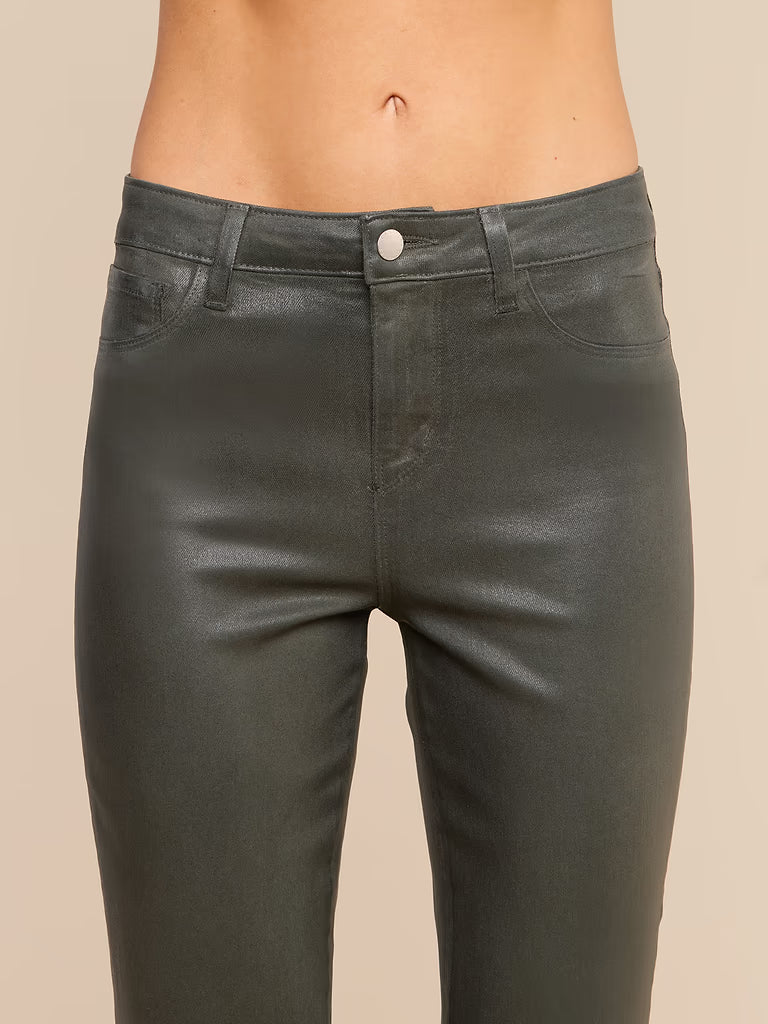 KENDRA COATED CROPPED FLARE JEAN